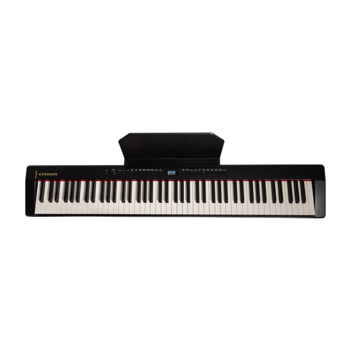 Crown CPP-811-BLK Portable 88-Key Weighted Digital Piano with French Dream Sound Engine and 200 Tones