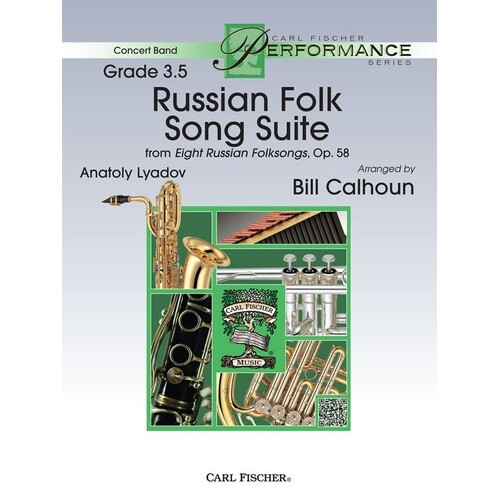 Russian Folk Song Suite Concert Band 3.5 Score/Parts Book
