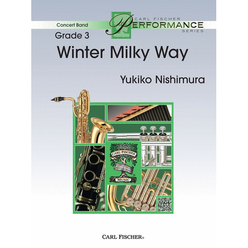 Winter Milky Way Concert Band Sheet Music Grade 3 by Yukiko Nishimura