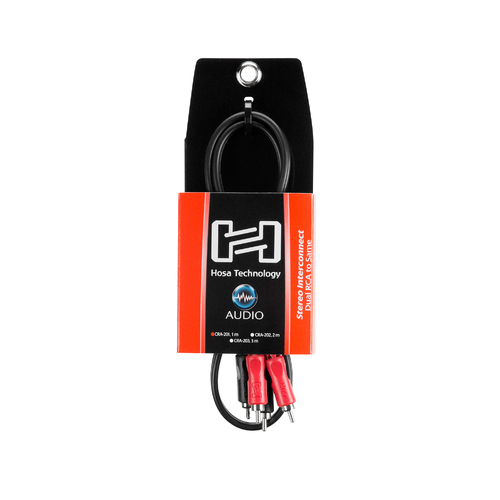 Hosa Stereo Interconnect, Dual RCA to Same, 1 m