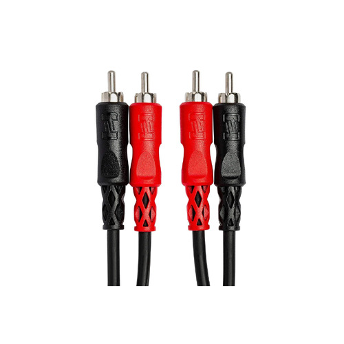 Hosa Stereo Interconnect, Dual RCA to Same, 2 m