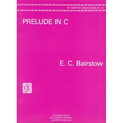 Bairstow - Prelude In C For Organ (Softcover Book)