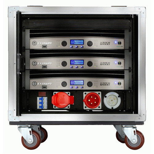 Crown Vrack 3 X It12000Hd Amplifiers Rack Pd + I/O