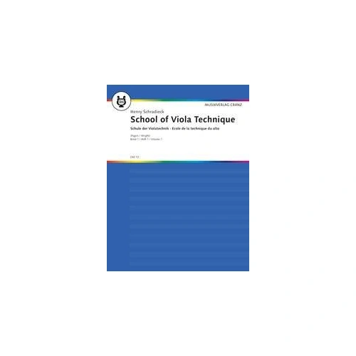 Schradieck School of Viola Technique Book 1, 28 Pages, Publisher: Cranz