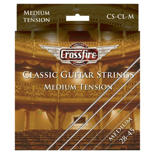Crossfire CS-CL-M Premium Classical Guitar Strings - Medium Tension .028 .032 .040 .031 .036 .045