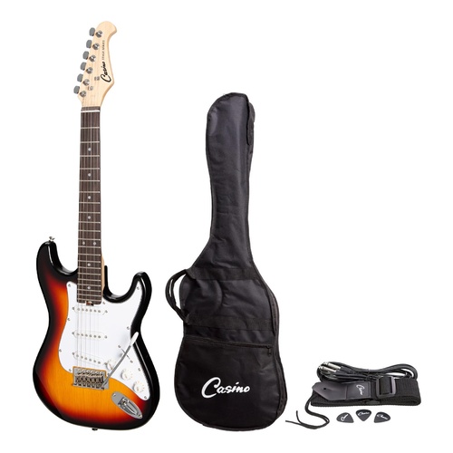 Casino ST-Style Short-Scale Electric Guitar Set (Sunburst)