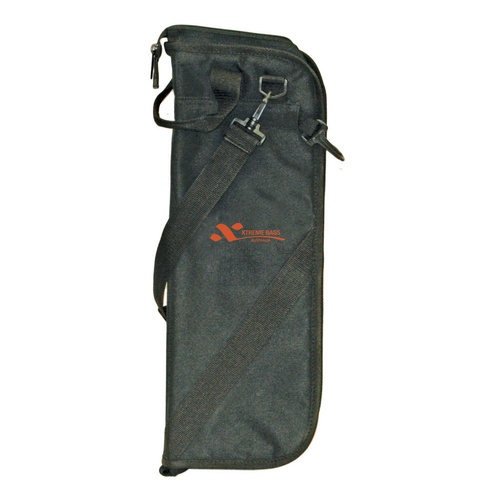 Xtreme Stick Bag Black Nylon  Drums, 5mm Sponge Padding, Hanging Clips