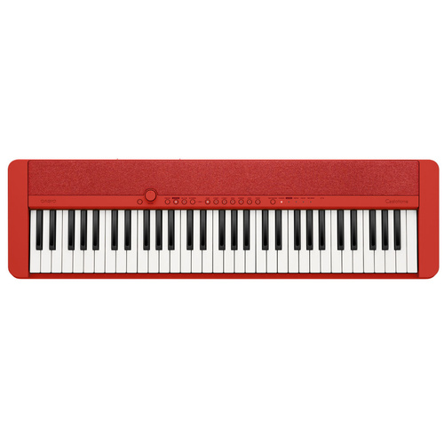 Casiotone CT-S1RD 61-Key Portable Keyboard with Bluetooth, 64 Note Polyphony, Multiple Tones, and Built-in Demo Songs