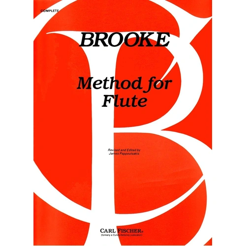 Method for Flute - Brooke - Carl Fischer CU20 Flute Tutor and Exercises Book