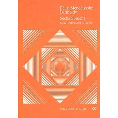 Mendelssohn - Sechs Spruche Op 79 SSAATTBB (Softcover Book)