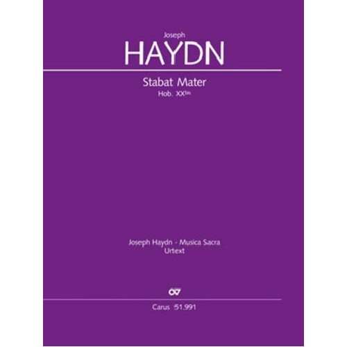 Haydn - Stabat Mater Hob Xxbis Vocal Score (Softcover Book)