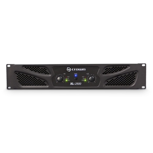 Crown XLI2500 2-Channel Power Amplifier 750W @ 4Ohm - Reliable, Rugged, Affordable Amplification for DJs, Musicians & Venues