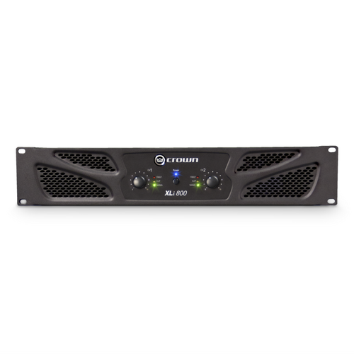 Crown XLI800 Power Amplifier, 2 Channel, 300W at 4OHM, RCA & XLR Inputs, Affordable & Reliable for DJs, Musicians, and Venues