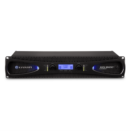 Crown XLS1502 2-Channel Power Amplifier, 525W @ 4Ω, DSP Control, DriveCore Technology, LCD Display, Ultra-Efficient Audio Performance
