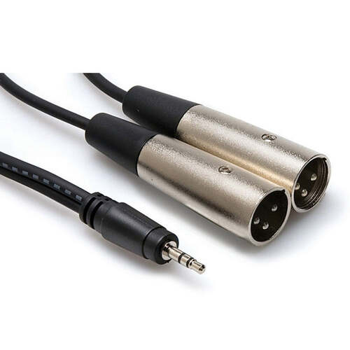 Hosa Stereo Breakout - 3.5 mm TRS to Dual XLR3M