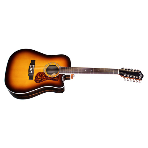Guild D-2612CE Deluxe 12 String Acoustic Guitar Antique Sunburst
