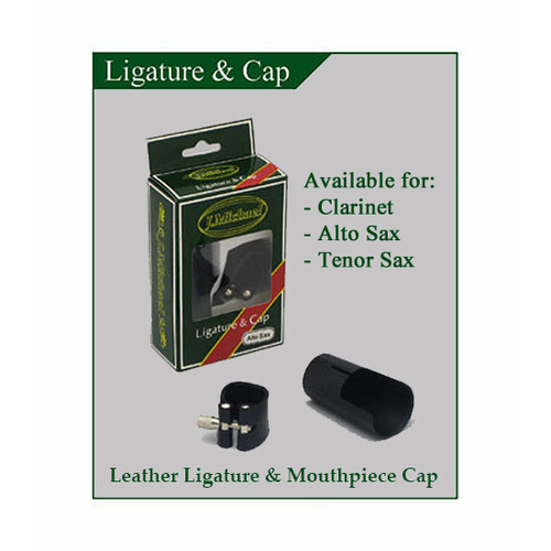 J Michael Alto Sax Leather Ligature and Mouthpiece Cap