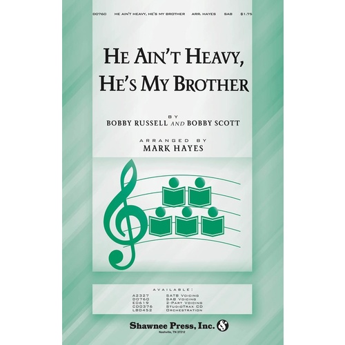 He Aint Heavy Hes My Brother Sab Arr Hayes Book