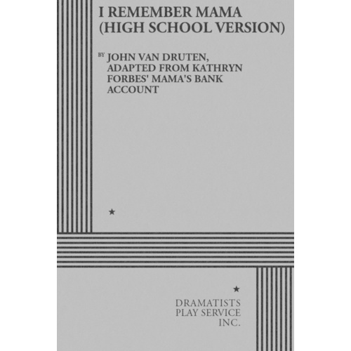 I Remember Mama (High School Version) Book
