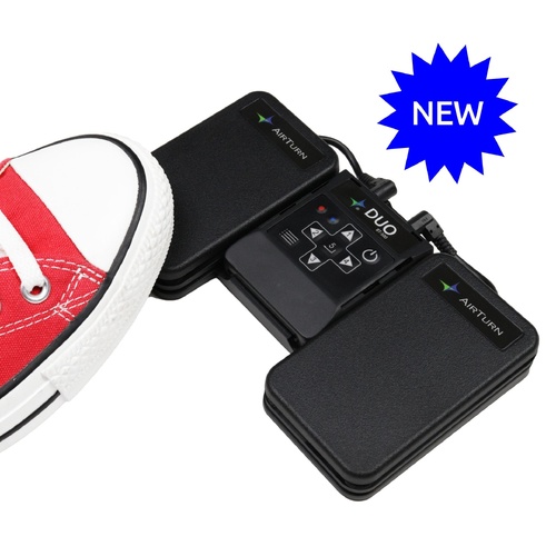 AirTurn DUO BT-500 Wireless Page Turner with ATFS-2 Pedals