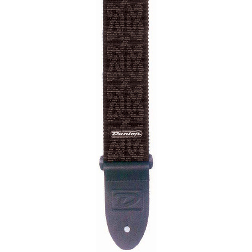 Jim Dunlop Guitar Strap Celtic Grey 2 Inch Tough Nylon, Leather Ends