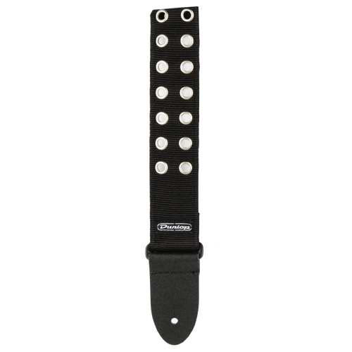 Jim Dunlop D Line 2 Inch Nylon Guitar Strap Black with Metal Grommets