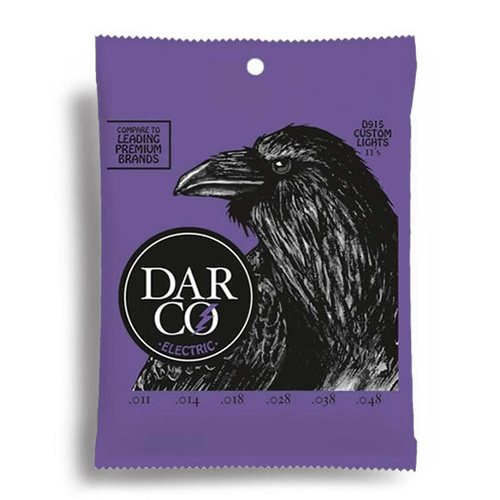 Darco Electric Guitar Custom Light Gauge String Set 11-48 D915