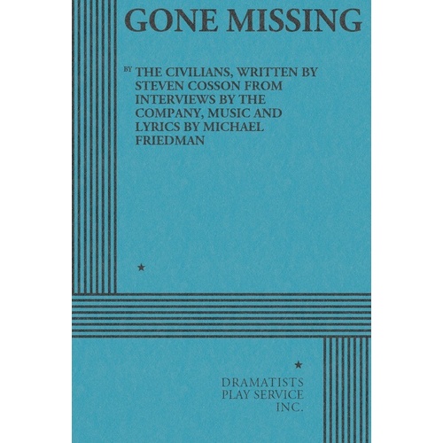 Gone Missing (Play) Book