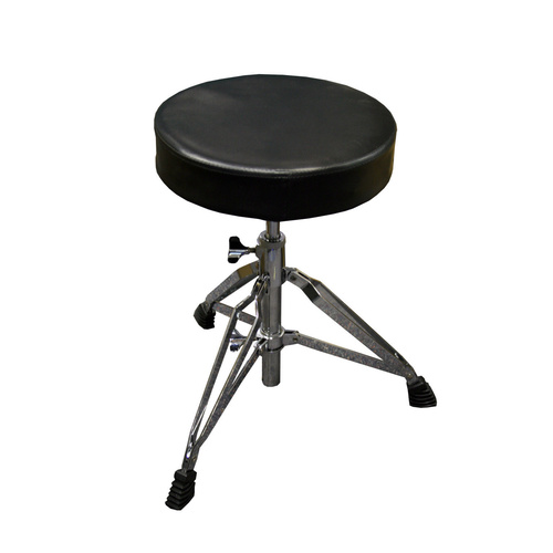 DXP Drum Stool Heavy Duty Chrome, Wide Angle Double Braced, Adjustable