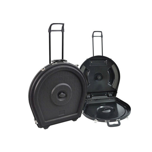 Xtreme ABS 22 Inch Hard Cymbal Caddy Case with Wheels and Retractable 