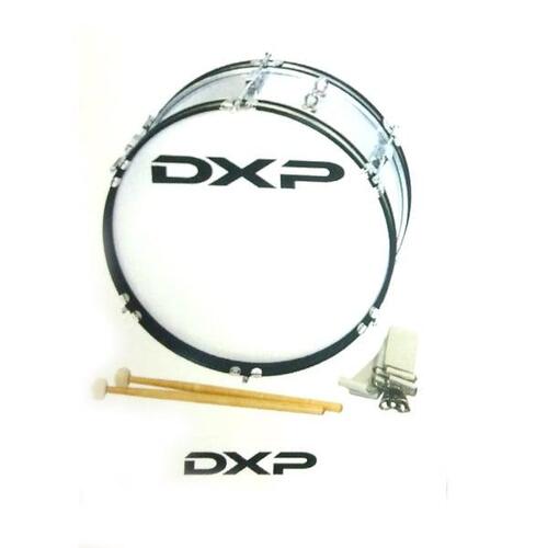 DXP Student Marching Bass Drum Silver DA910 16x7inch w/ Sling Mallets