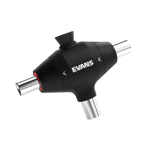 Evans Pull Cord 3-Head Drum Key with Retractable Pulley System