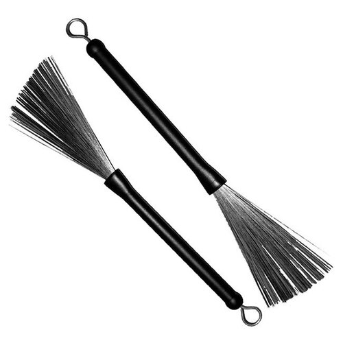 Percussion Plus Retractable Wire Drum Brushes (Pair)