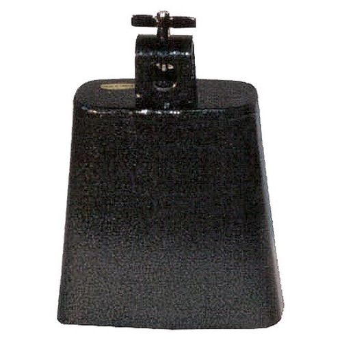 POWERBEAT Cowbell 4 and half  Inch Steel Black Pewter Finish  Thumbscrew Mount