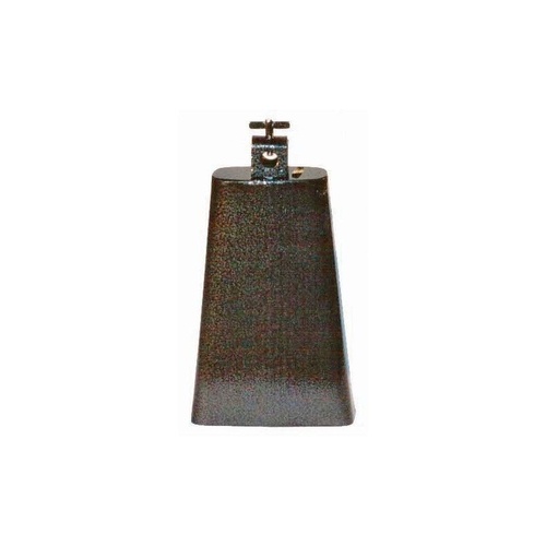 POWERBEAT Cowbell 7 and half Inch Steel Black Pewter Finish Thumbscrew Mount
