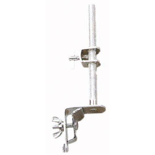 AMS Cowbell Holder Chrome, Hoop Mounted Cylindrical Shaft