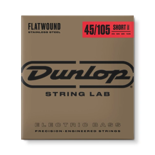 Jim Dunlop Dunlop 45-105 Flatwound Short Scale Bass Guitar String Set