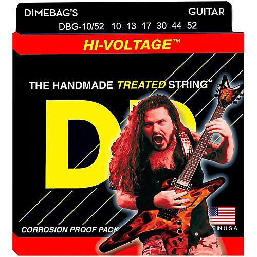 DR Strings Dimebag Darrell DBG-10-52 Medium-Heavy Hi-Voltage Electric Guitar