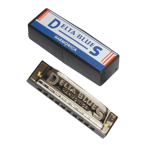 Delta Blues 10 Hole Diatonic Harmonica - Key of D with Carry Case