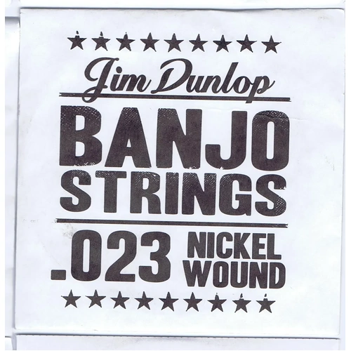 Jim Dunlop Dunlop .023 Gauge Nickel Wound Banjo String with Loop End