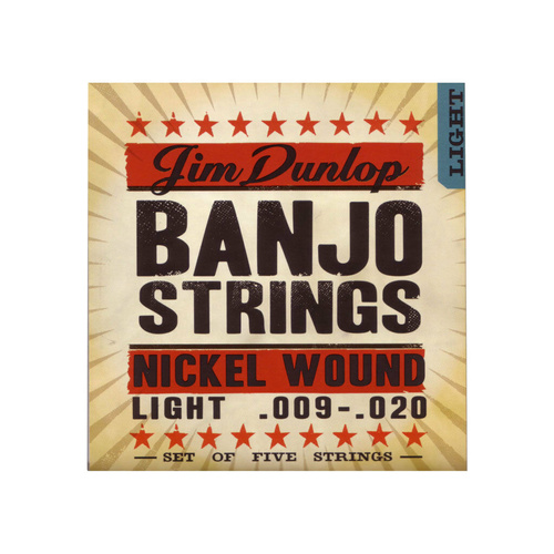 Dunlop Banjo Strings Light Gauge Set 5-String Banjo