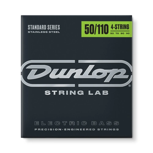Jim Dunlop DBS50110 Stainless Steel Heavy Long Scale Bass Guitar String Set .050-.110