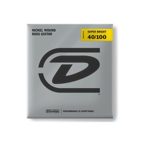 Dunlop Super Bright Bass Strings 40-100 Punchy Mids Fat Bottom End