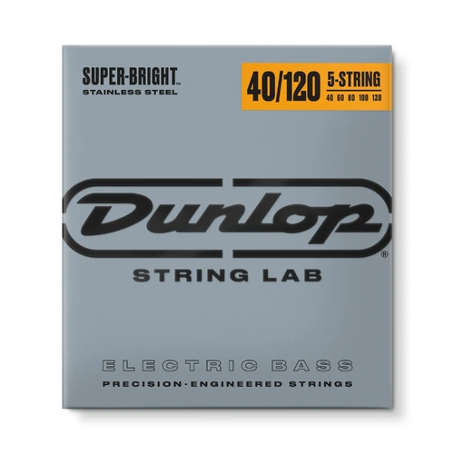 Jim Dunlop Dunlop 40-120 Super Bright 5-String Bass Guitar String Set