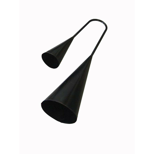 Mano Percussion Agogo Bell 6 Inch and 4 Inch Size Bells Includes Beater