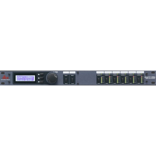 DBX ZonePRO 1260M Digital Zone Processor - 12 Inputs, 6 Outputs, Mic/Line Inputs, RCA, S/PDIF, Configurable Processing, Link Bus Capability
