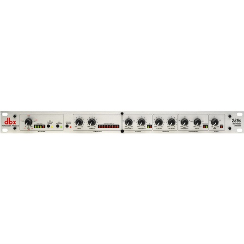 dbx 286S Microphone Preamp & Processor - Studio Quality, Phantom Power, 80Hz High-Pass Filter, Multi-Processor, Ideal for Vocals & Instruments