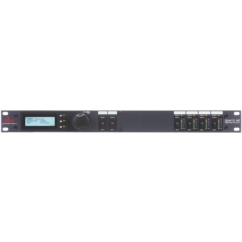 DBX ZonePRO 640 6x4 Digital Zone Processor - Flexible DSP, 6 Inputs, 4 Outputs, Euroblock & RCA Connectors for Commercial Audio