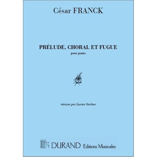 Prelude Chorale And Fugue Piano Book