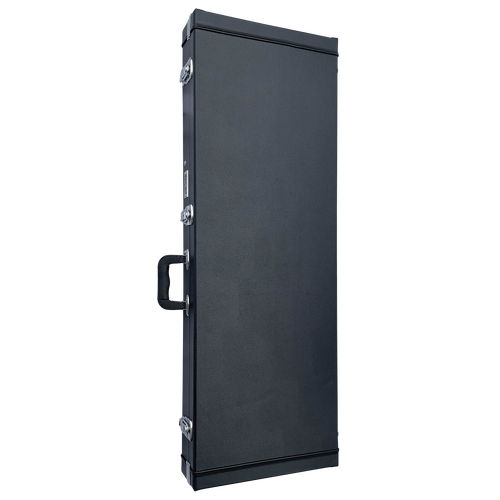 DCM WEC1 Wood Electric Guitar Case with Black Plush Lining and Chrome Hardware